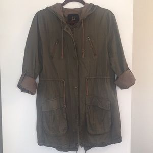 Jack by BB Dakota Military Style Hooded Jacket!